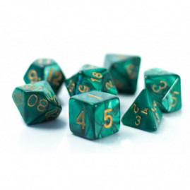 RPG Dice Green Pendant Set...