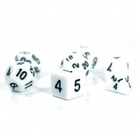 RPG Dice White Set 7 Dice...