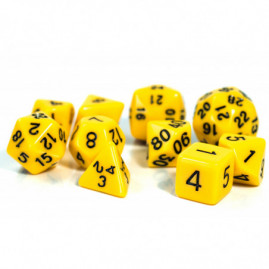 RPG Dice Yellow Set 10 Dice...