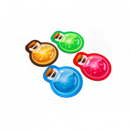 Set of 4 Coasters - Potions