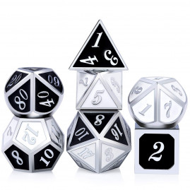 RPG Dice Black and White...