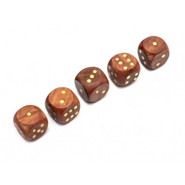 Set of 5 Wooden RPG Poker...