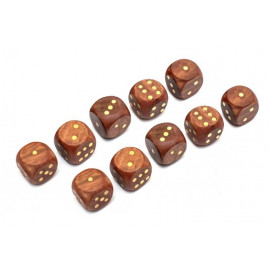 Set of 10 Wooden RPG Poker...