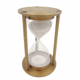 Brass Hourglass 3 Minutes 8 cm
