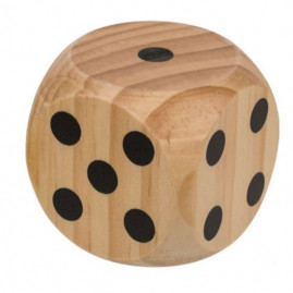 Giant Wooden Die D6 XL 6 cm