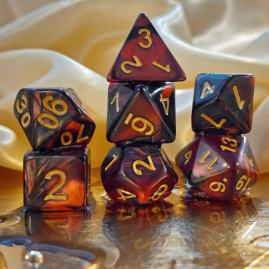 RPG Dice Bloody Ruby Set of...