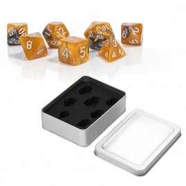 Set of 7 Acrylic RPG Dice +...