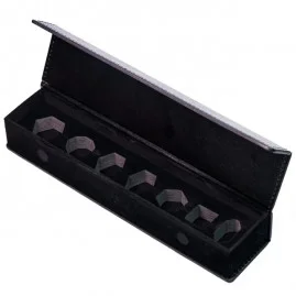 Black Leather Case Box for...