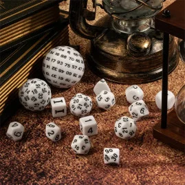 RPG Dice White Set 15 Dice...