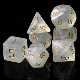 RPG Dice Dark Gold Set of 7...