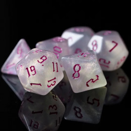RPG Dice Dark Pink Set of 7...