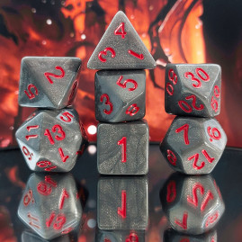 RPG Dice Grey Mass Set of 7...
