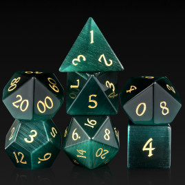 RPG Dice Green Opal Set of...