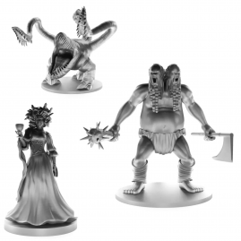 Random Gray RPG Figure 50mm...