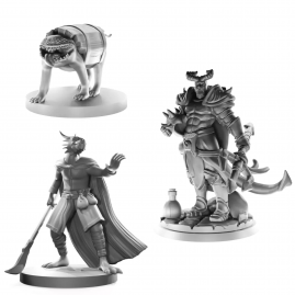 Random Gray RPG Figure 25mm...
