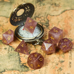 RPG Dice Quartz Strawberry...