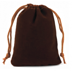 Brown Fabric Pouch For Dice...
