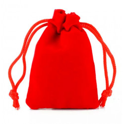 Red Fabric Bag For Dice...