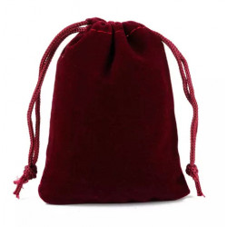 Burgundy Fabric Bag For...