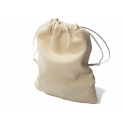 Beige Fabric Bag For Dice...