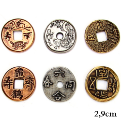 Oriental Metal Coins (2.9 cm)
