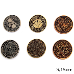 Elven Metal Coins (3.15 cm)