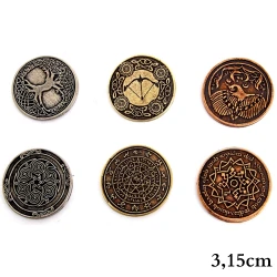 Elven Metal Coins (3.15 cm)