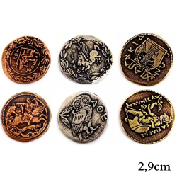 Ancient Metal Coins (2.9 cm)
