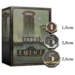 58 Metal Coins for Barrage...