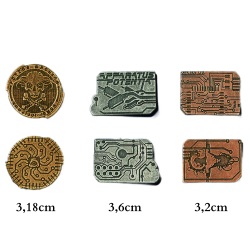 Cyberpunk Metal Coins...