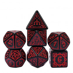 RPG Dice Druid of Fire Set...