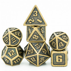 RPG Dice Cute Golden Set of...