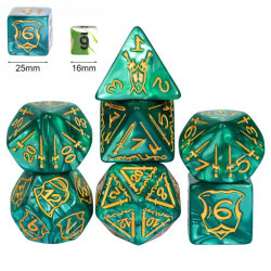 RPG Dice Earth Warrior Set...