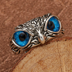 Silver Ring Owl Guardian...