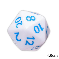 RPG Die White-Blue Giant...