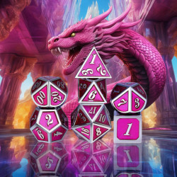 RPG Dice Shocking Pink Set...