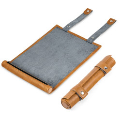 Leather Brown Gray Scroll...
