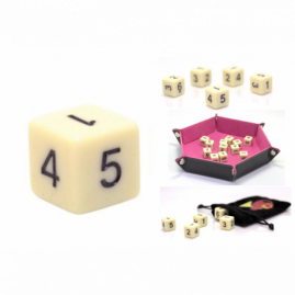 Dice 1.6 cm RPG Bone...