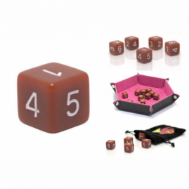 Dice 1.6 cm RPG Brown...