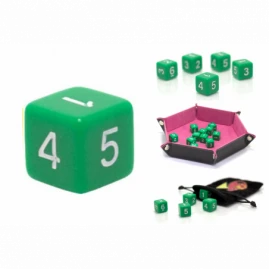 Dice 1.6 cm RPG Green Six...