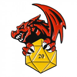 Metal RPG DND Pin - Dragon...