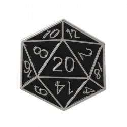 Metal RPG Pin DND - Silver...