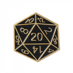 Metal RPG Pin DND - Gold...