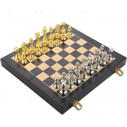 Luxury Set of Metal Chess +...
