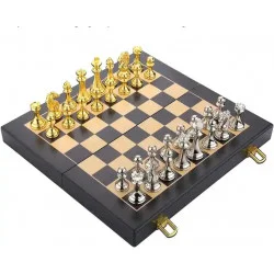 Luxury Set of Metal Chess +...