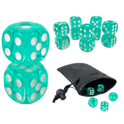 Die D6 1.1 cm RPG Crystal...