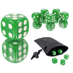 Die D6 1.1 cm RPG Green Six...