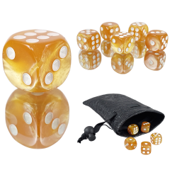 Die D6 1.1 cm RPG Golden...