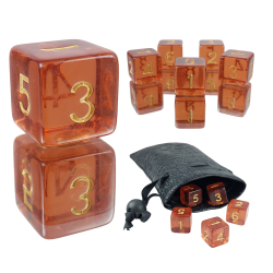 Amber RPG Die D6 1.6 cm...