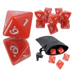 RPG Die Red Eight Sided Die D8